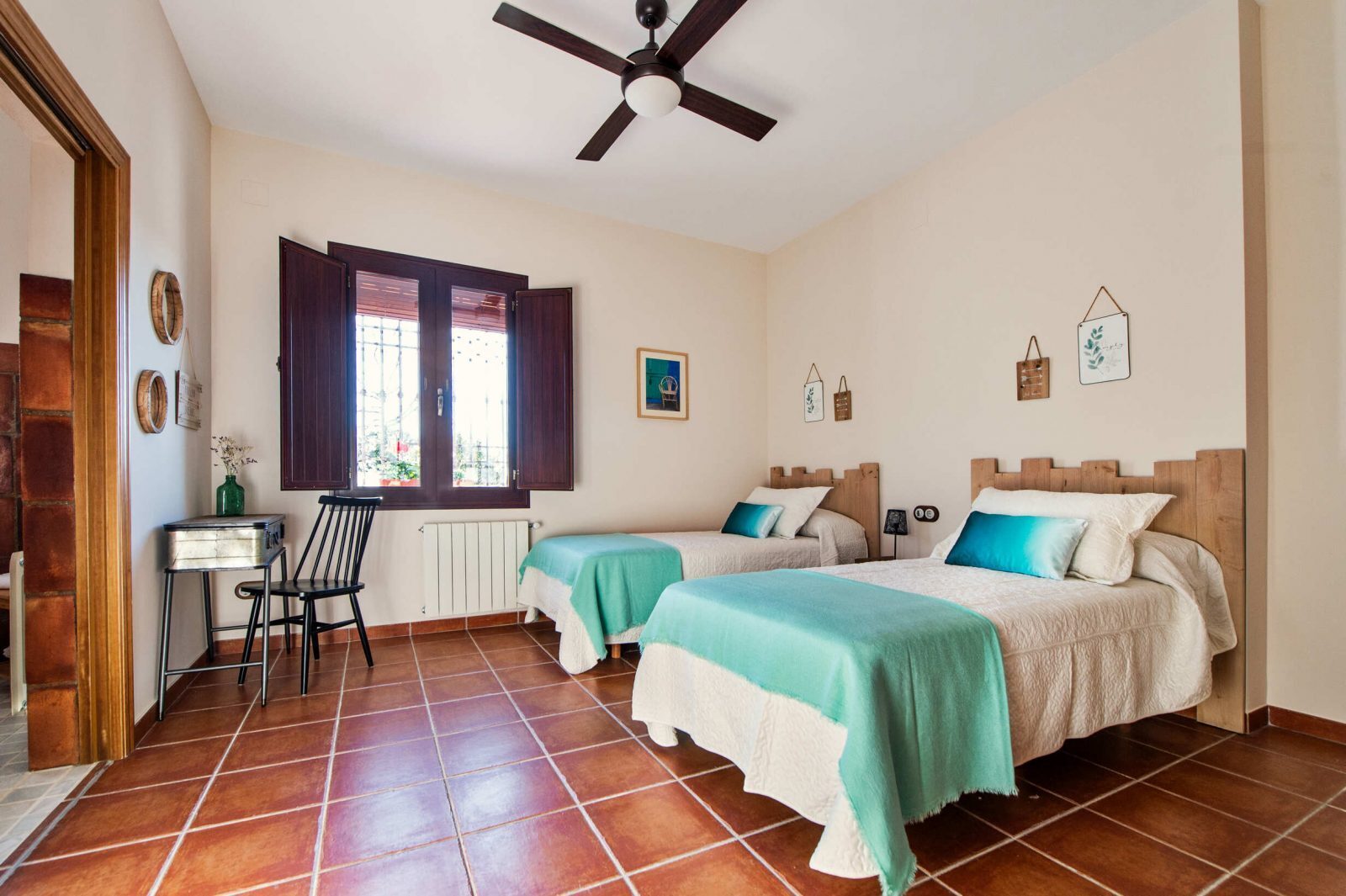 Dormitorio doble con camas individuales